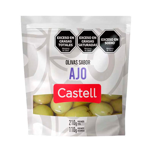 ACEITUNA CASTELL AJO 110 Grs