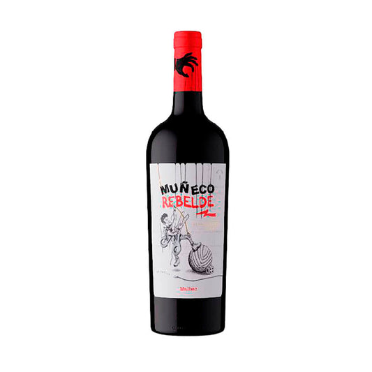VINO MUNECO REBELDE MALBEC 750 CC.