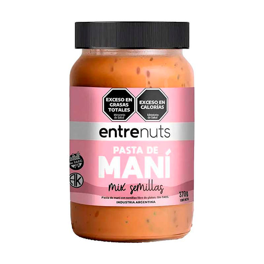 PASTA DE MANI ENTRENUTS SEMILLAS 370 Grs