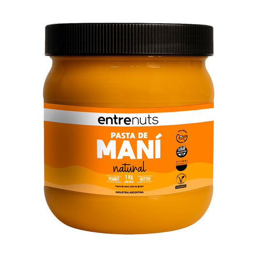 PASTA DE MANI ENTRENUTS NATURAL 1 Kgs