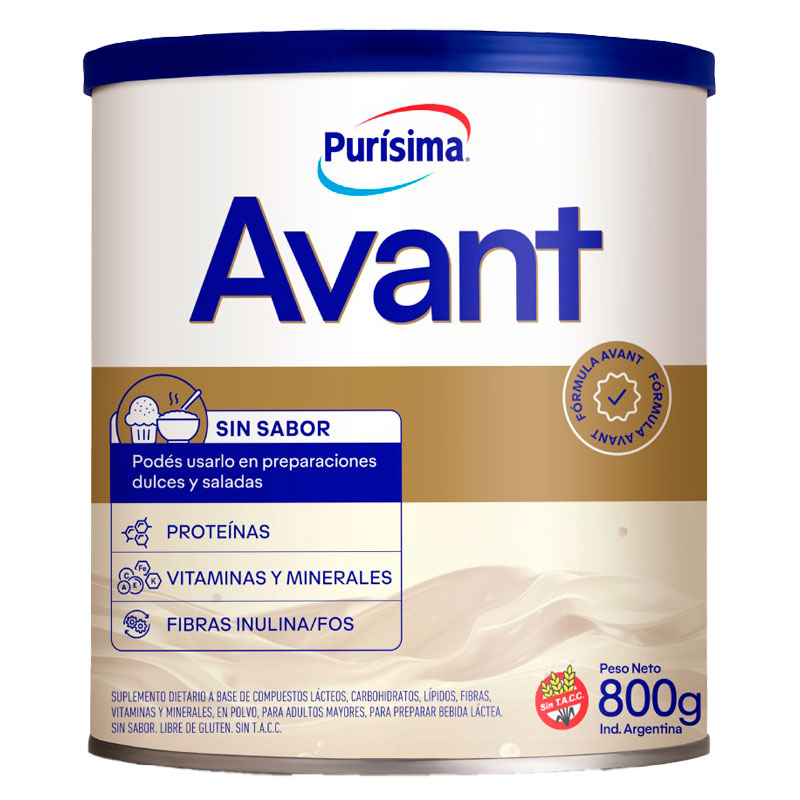 LECHE POLVO AVANT SIN SABOR 800 Grs