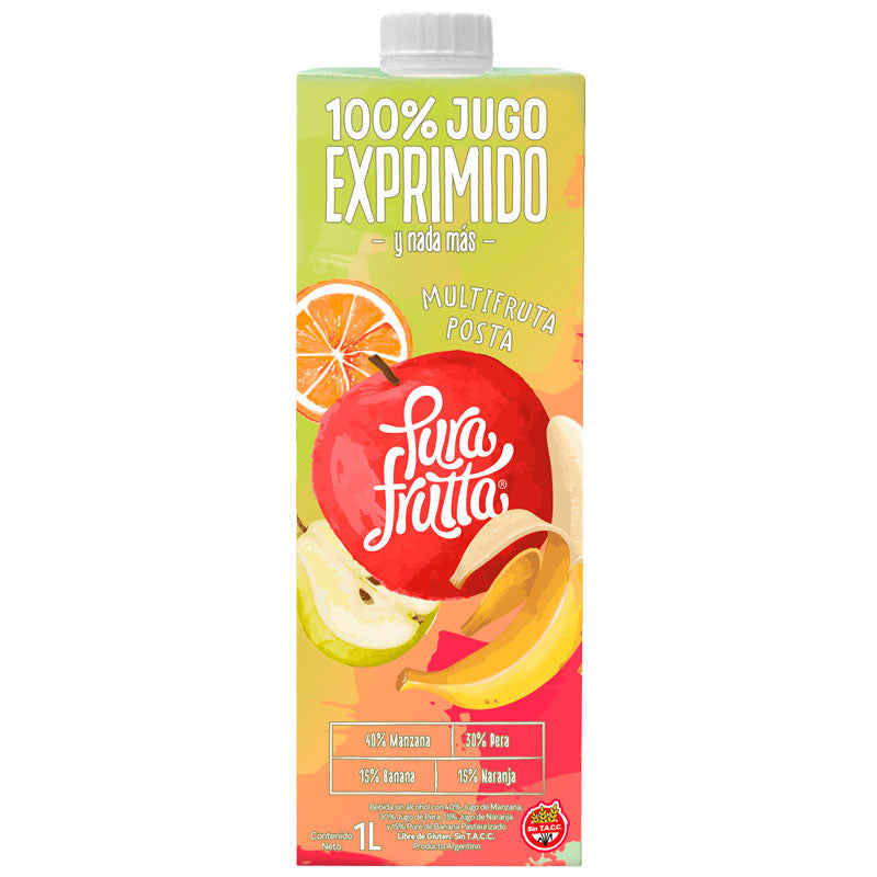 JUGO PURAFRUTTA 100% MULTIFRUTA 1 Lt.