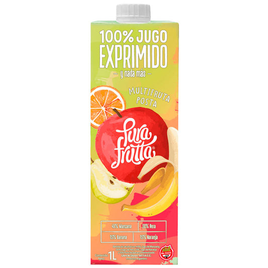 JUGO PURAFRUTTA 100% MULTIFRUTA 1 Lt.