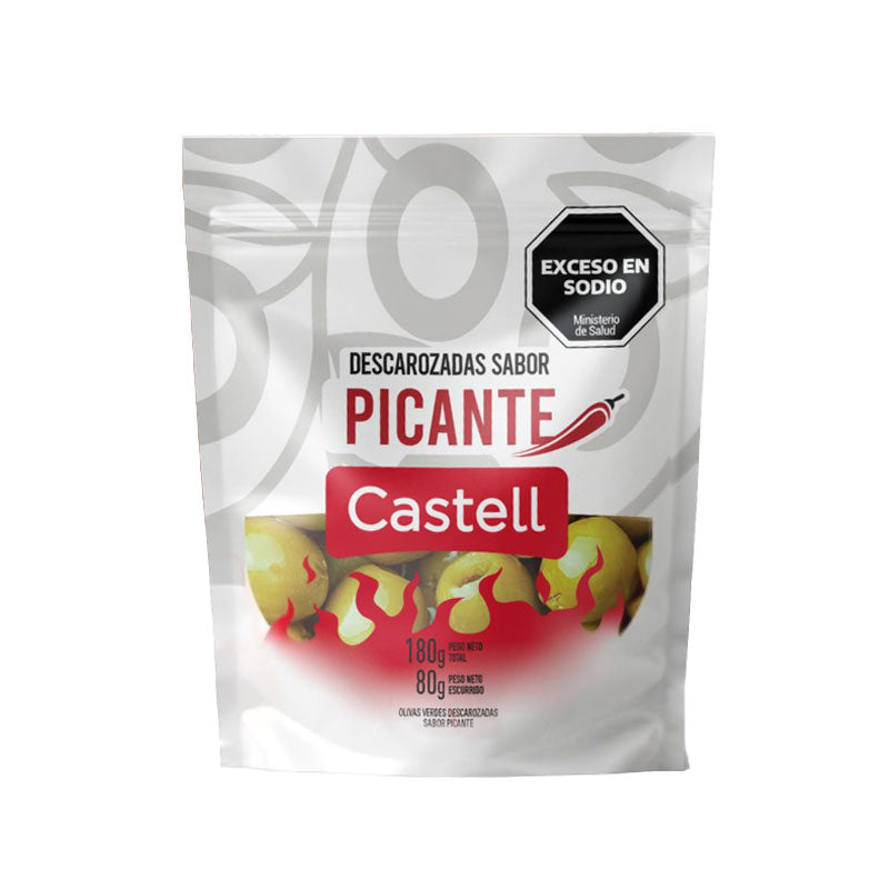 ACEITUNA PICANTE CASTELL S/CAROZO 80 Grs