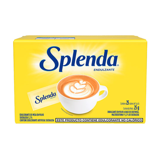 EDULCORANTE SPLENDA Sucralosa 25 Un.