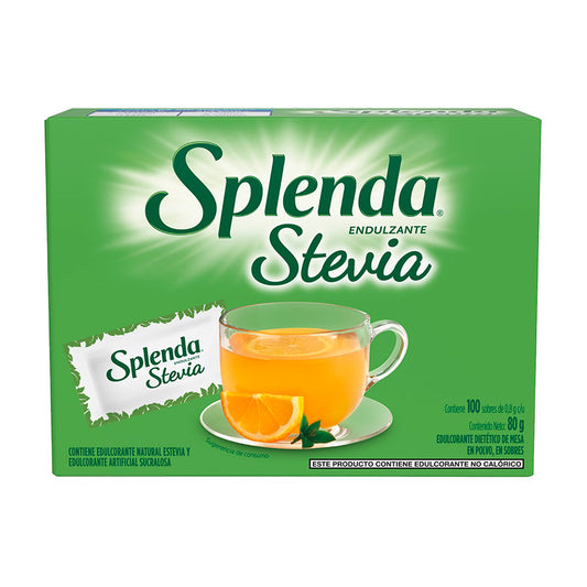 EDULCORANTE SPLENDA Stevia 100 Un.