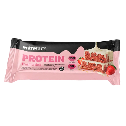BARRA PROTEICA ENTRENUTS FRUTILLA DELI 45 Grs
