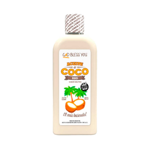 ACEITE COCO GOD BLESS YOU NEUTRO 125 ml.