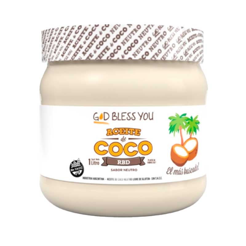 ACEITE COCO GOD BLESS YOU NEUTRO 1 Lt.