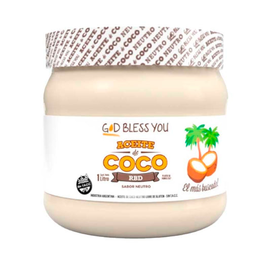 ACEITE COCO GOD BLESS YOU NEUTRO 1 Lt.