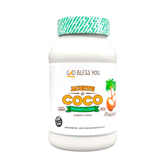 ACEITE COCO GOD BLESS YOU VIRGEN 500 ml.