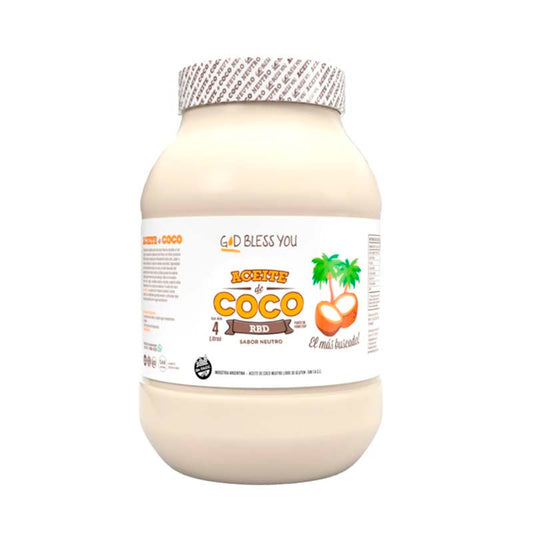 ACEITE COCO GOD BLESS YOU NEUTRO 4 Lt.