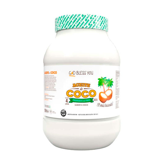 ACEITE COCO GOD BLESS YOU VIRGEN 4 Lt.