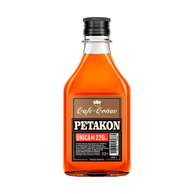 PETACA LICOR PETAKON CAFE/COGN 220 CC.