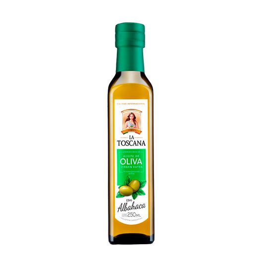 ACEITE OLIVA LA TOSCANA Albahaca 250 CC.