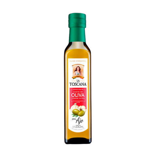 ACEITE OLIVA LA TOSCANA Ajo 250 CC.