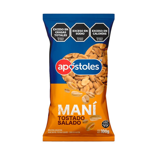 MANI PELADO APOSTOLES SALADO 100 Grs