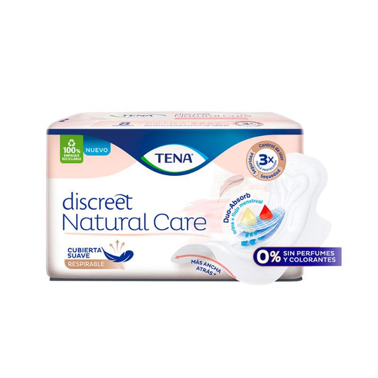 TOA.INCON. TENA DISCREET NAT.CARE 8 Un.