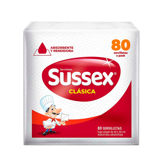 SERVILLETA SUSSEX 30X30 80 Un.