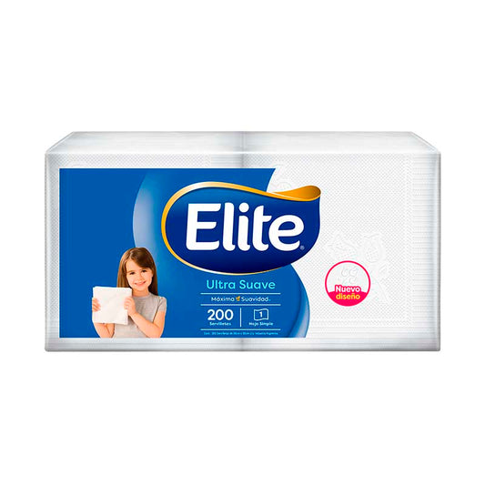 SERVILLETA ELITE ULTRA SUAVE 200 Un.