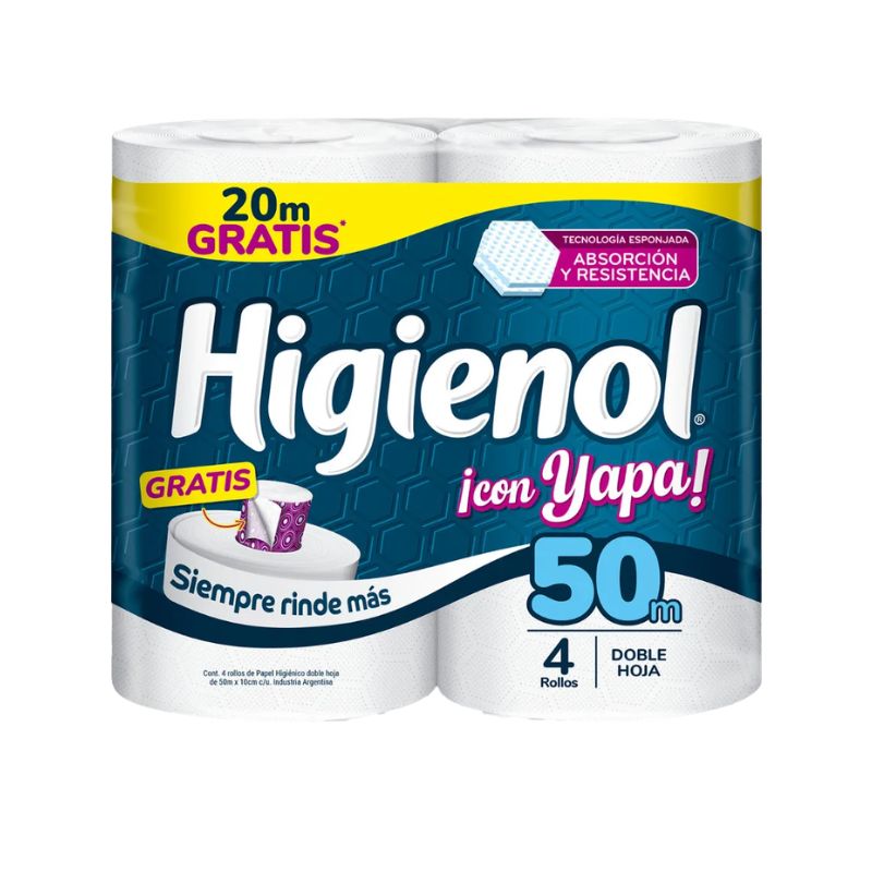 P.HIGIENICO HIGIENOL DH 50Mx4 Un.