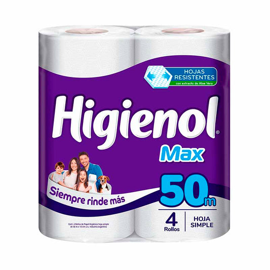 P.HIGIENICO HIGIENOL HS MAX 50MX4 Un.