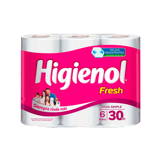 P.HIGIENICO HIGIENOL HS FRESH 30MX6 Un.