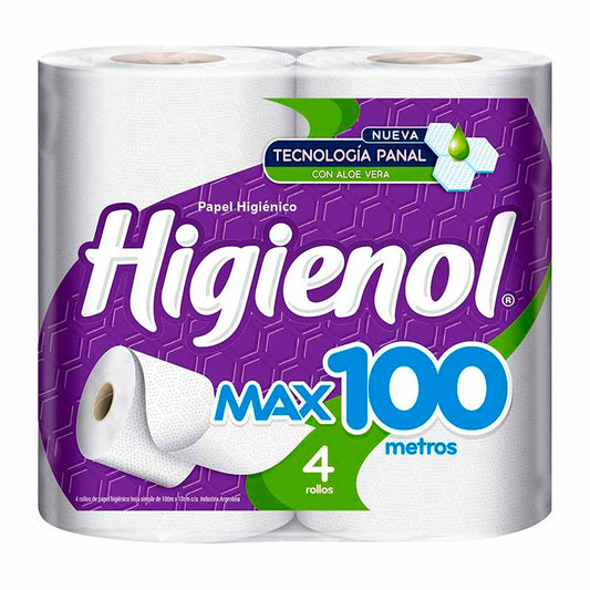 P.HIGIENICO HIGIENOL HS MAX 100x4 Un.