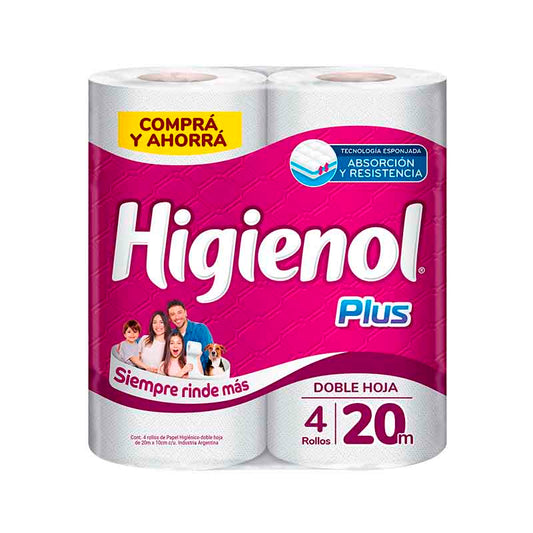 P.HIGIENICO HIGIENOL DH PLUS 20MX4 Un.