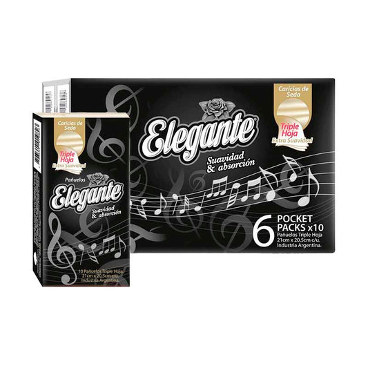 PA�UELOS ELEGANTE POCKET TH 10x6 Un.
