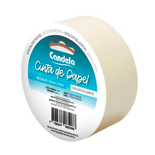 CINTA PAPEL CANDELA 24mm 50 Mts