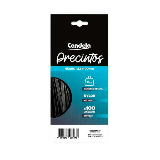 PRECINTO CANDELA 2.5mm x100mm 100 Un.