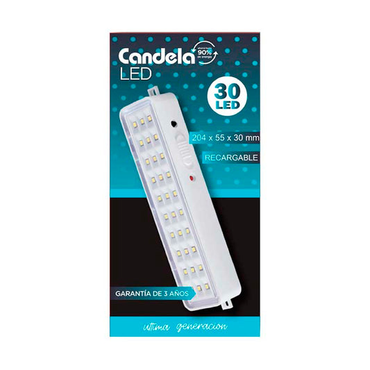LAMPARA CANDELA EMERGENCIA 30 LED