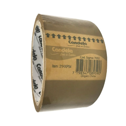 CINTA EMBALAR CANDELA MARRON 4.8cm 41 Mts