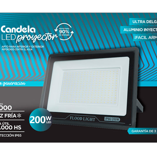 LED PROYECTOR CANDELA FRIA 200 wa