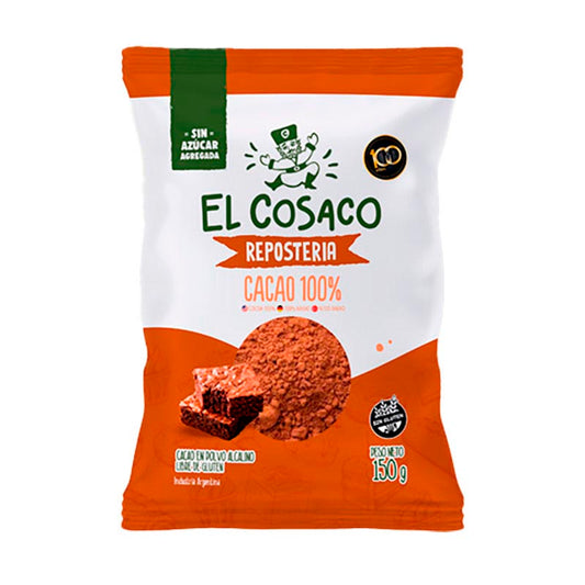CACAO EL COSACO 100% PURO 150 Grs