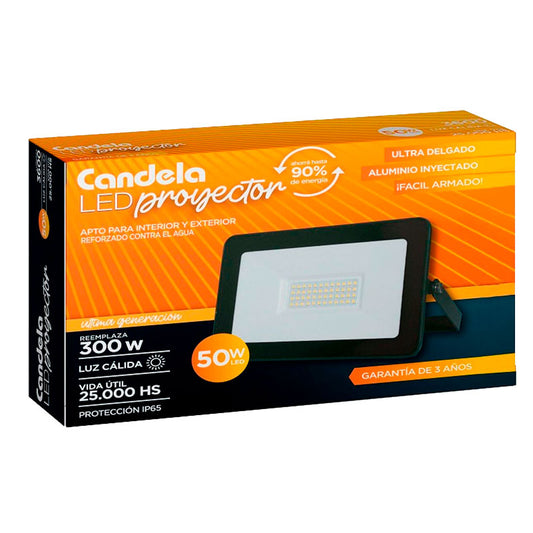 LED PROYECTOR CANDELA CALIDO 50 wa