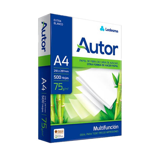 RESMA AUTOR A4 75GR 500 Un.