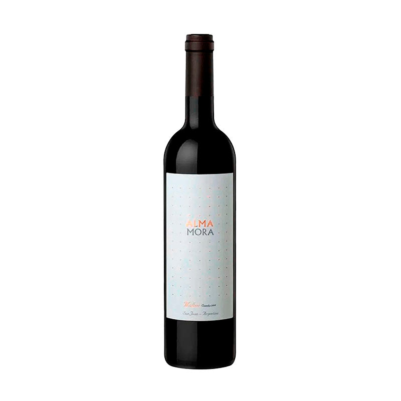 VINO ALMA MORA MALBEC 750 CC.