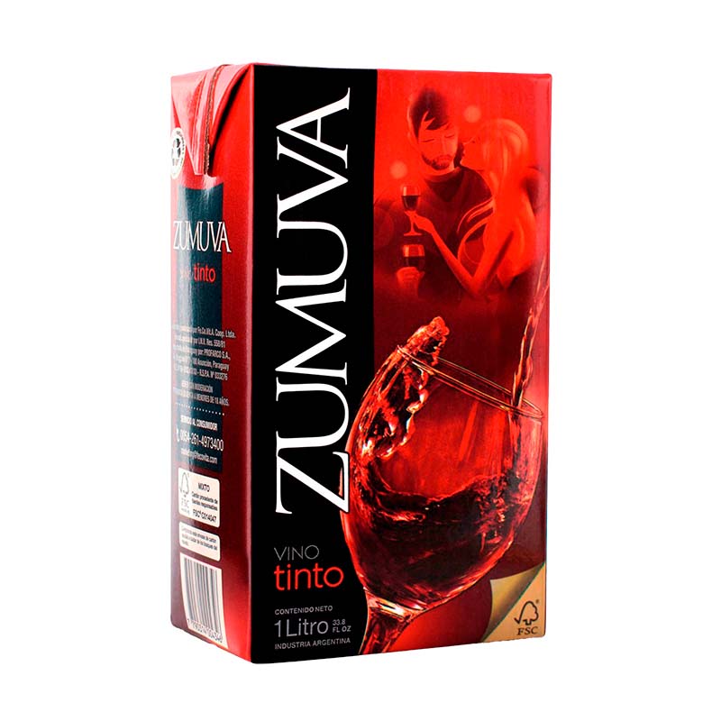 VINO ZUMUVA TINTO T/B 1 Lt.