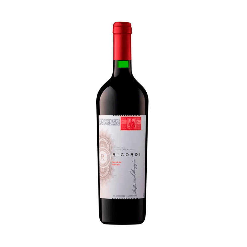 VINO RICORDI MALBEC ROBLE 750 CC.