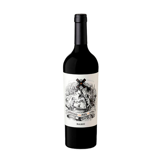 VINO CORDERO PIEL DE LOBO MALBEC 750 CC.