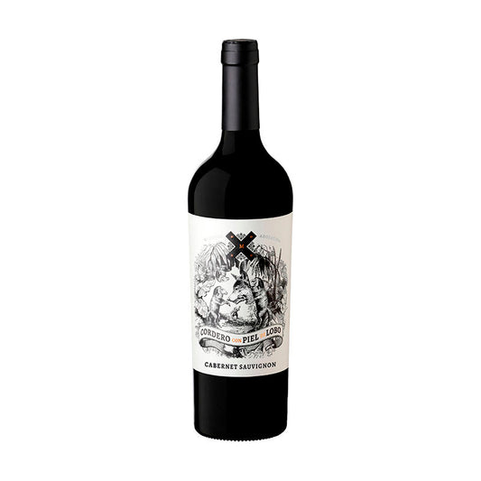 VINO CORDERO PIEL DE LOBO CABERNET 750 CC.