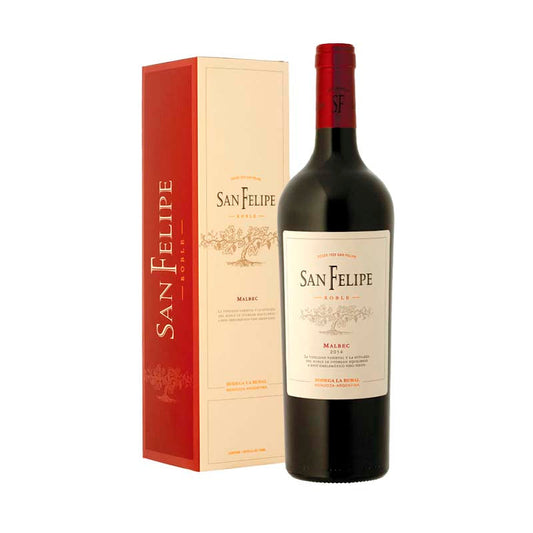 VINO SAN FELIPE MALBEC ESTUCHE 750 CC.