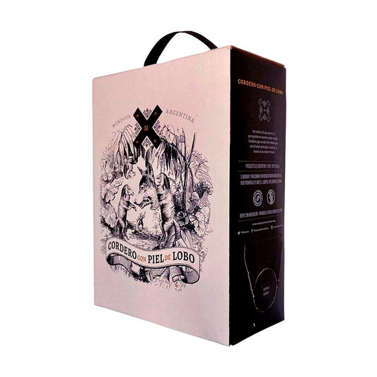 VINO CORDERO PIEL DE LOBO CABERNET 3 Lt.