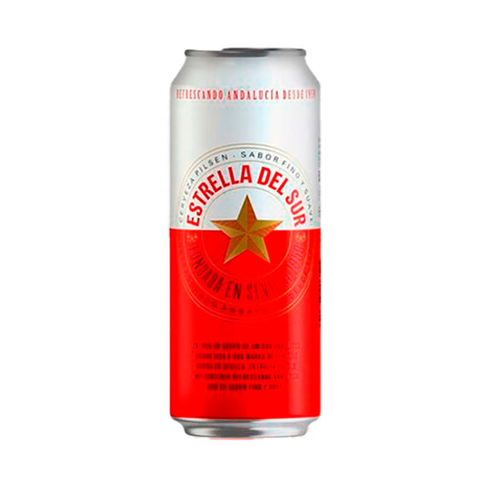 CERVEZA ESTRELLA DEL SUR LATA 500 CC.