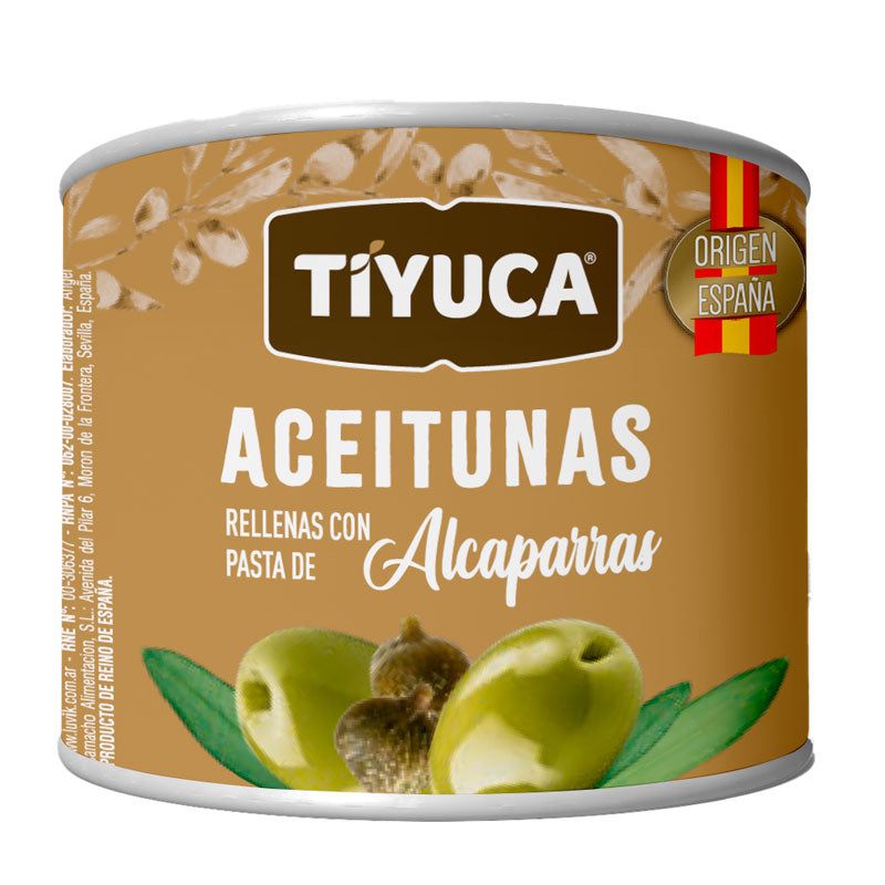 ACEITUNA TIYUCA RELLENA ALCAPARRAS 200 Grs