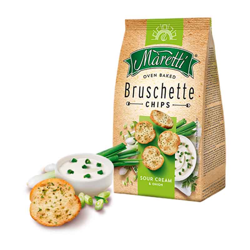 CHIPS MARETTI CREMA Y CEBOLLA 140 Grs