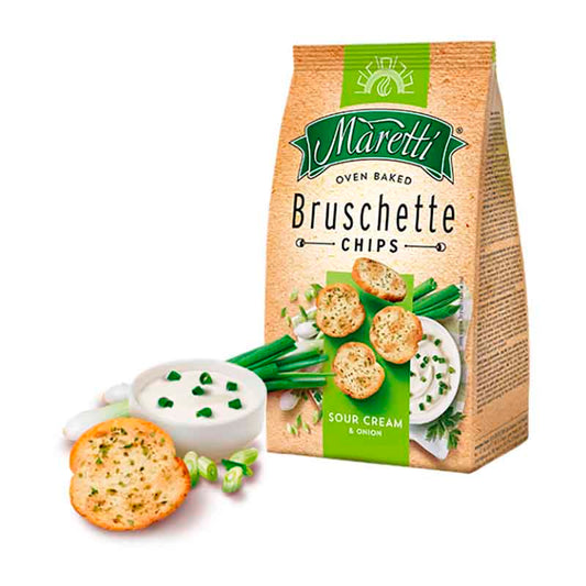 CHIPS MARETTI CREMA Y CEBOLLA 140 Grs