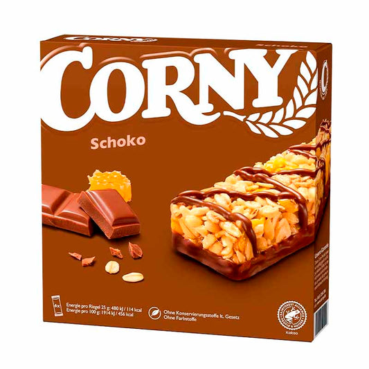 BARRA CEREAL CORNY CHOCOLATE 6x25 Grs